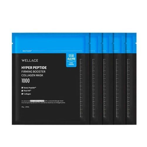 Преміальна гідрогелева маска з колагеном та пептидами WELLAGE Hyper Peptide Firming Booster Collagen Mask, 5 шт NC004916 фото
