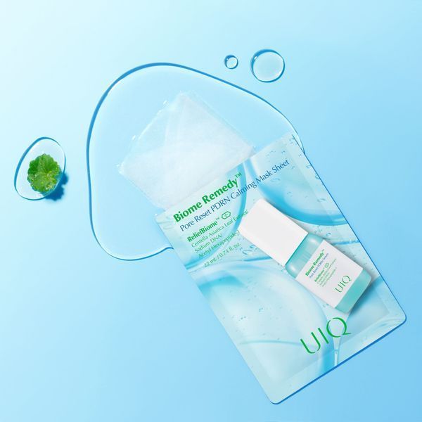 Заспокійлива тканинна маска UIQ Biome Remedy&trade; Pore Reset PDRN Calming Mask Sheet, 22 ml NC003902 фото