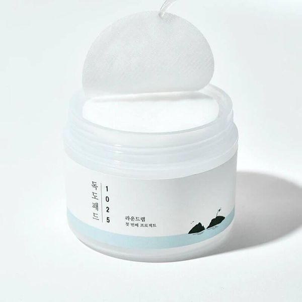 Заспокійливі тонер-педи ROUND LAB 1025 Dokdo Pad 70 шт NC000460 фото