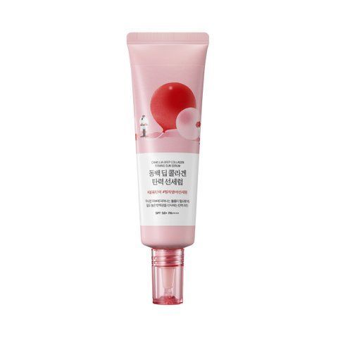 Сонцезахисна сироватка з колагеном ROUND LAB Camellia Deep Collagen Firming Sun Serum, 50 мл NC003596 фото