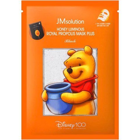Антивікова тканинна маска для обличчя JMsolution Disney 100, Honey Luminous Royal Propolis Mask Plus, 30 мл NC002022 фото