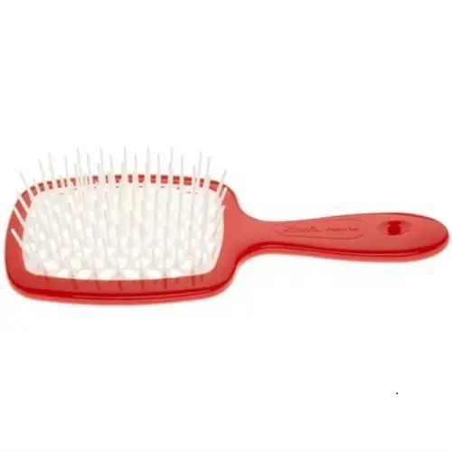Гребінець для волосся Janeke Superbrush червоний з білим NC000579 фото