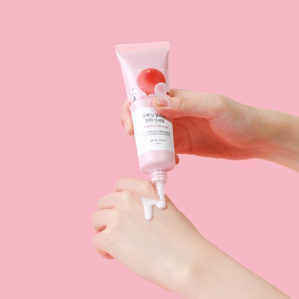 Сонцезахисна сироватка з колагеном ROUND LAB Camellia Deep Collagen Firming Sun Serum, 50 мл NC003596 фото