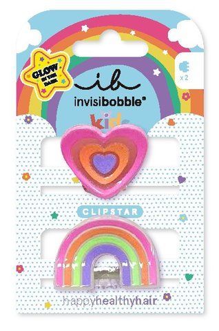 Заколка для волосся invisibobble CLIPSTAR GLOW KIDS Happy Heart NC003415 фото