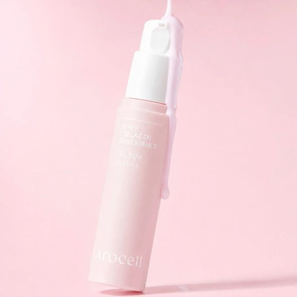 Сонцезахисна есенція для обличчя з колагеном SPF50+ PA++++ Arocell Super Collagen Sun Essence, 30 мл NC004816 фото