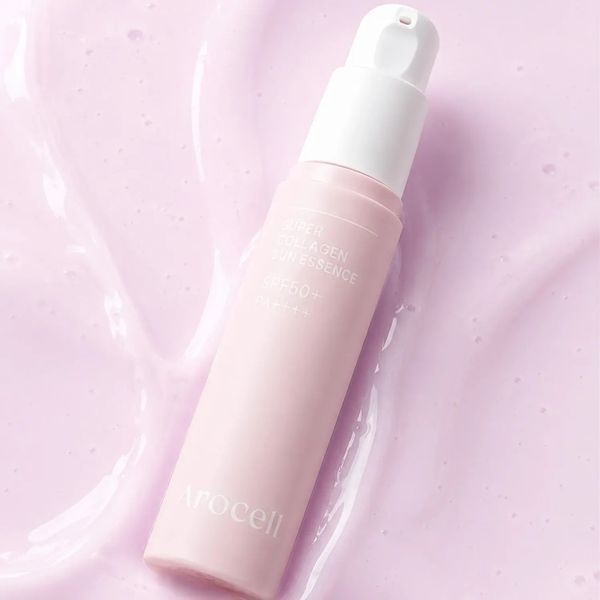 Сонцезахисна есенція для обличчя з колагеном SPF50+ PA++++ Arocell Super Collagen Sun Essence, 30 мл NC004816 фото
