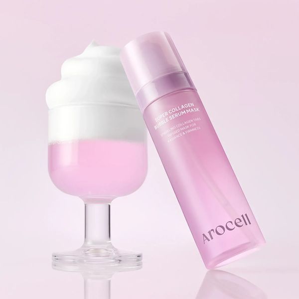Бульбашкова сироватка-маска з колагеном Arocell Collagen Bubble Serum Mask, 90 мл NC004642 фото