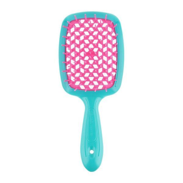 Гребінець для волосся Janeke Superbrush бірюзовий з рожевим NC000580 фото