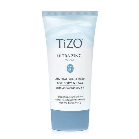 Крем мінеральний сонцезахисний для обличчя та тіла з відтінком TiZO Ultra Zinc Body & Face Tinted SPF 40, 100 г NC003483 фото