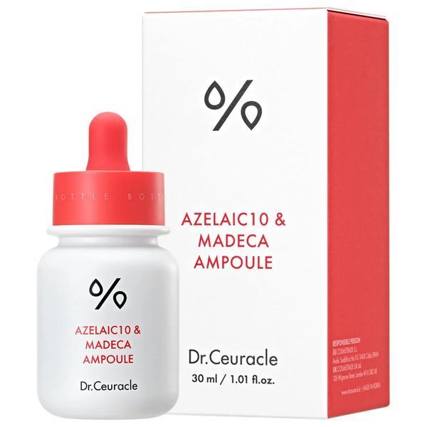 Сироватка з азелаїновою кислотою 10% та мадекасосидом Dr.Ceuracle Azelaic 10 & Madeca Ampoule, 30 мл NC003524 фото