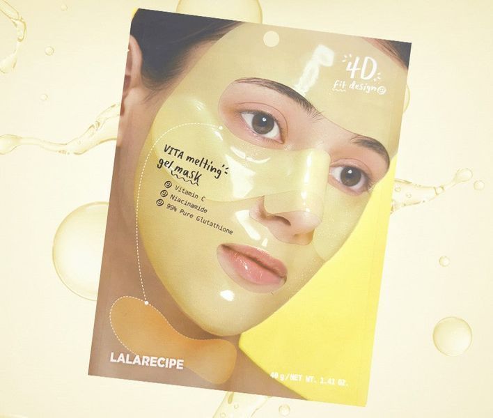 Гелева маска з вітаміном С та ніацинамідом LALARECIPE VITA Melting Gel Mask, 1 шт NC004604 фото