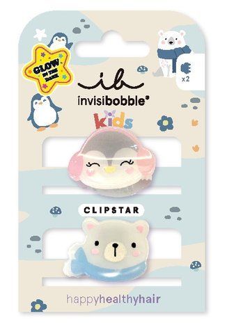 Заколка для волосся invisibobble CLIPSTAR GLOW KIDS Polar Friends NC003417 фото
