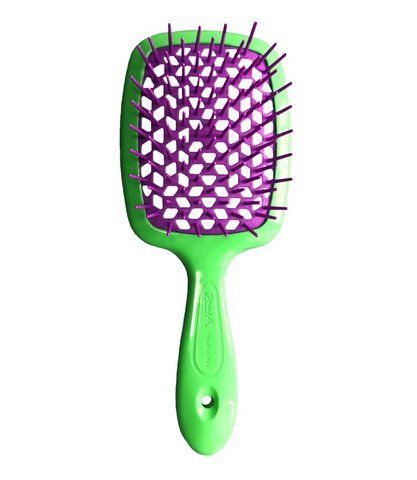 Гребінець для волосся Janeke Superbrush зелений з фіолетовим NC000582 фото
