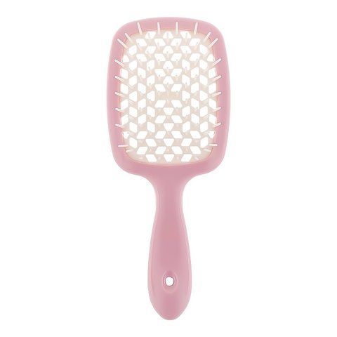 Гребінець для волосся Janeke Superbrush small Рожевий з білим NC000630 фото
