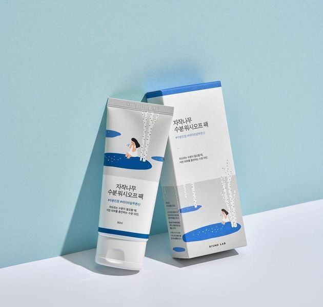 Зволожуюча маска з березовим соком ROUND LAB Birch Juice Moisturizing Washoff Pack 80 ml NC000921 фото