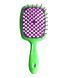 Гребінець для волосся Janeke Superbrush зелений з фіолетовим NC000582 фото