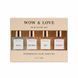 Сет мініатюр парфум-блиску для волосся WOW&LOVE Shimmering Hair Parfume Miniature Set, 4 шт х 7 мл NC004686 фото 1