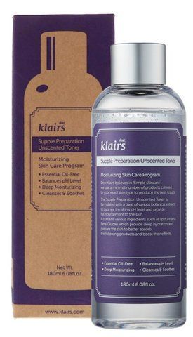 Зволожуючий тонік без ароматизатора DEAR, KLAIRS Supple Preparation Unscented Toner 180мл NC001166 фото