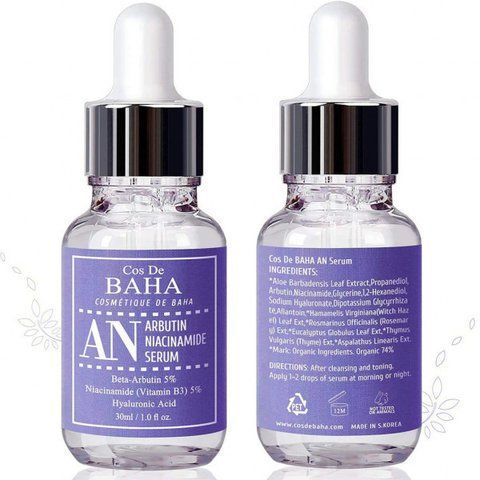 Сироватка проти пігментації з арбутином і ніацинамідом Cos de Baha Arbutin 5% + Niacinamide 5% Serum, 30 мл NC000433 фото