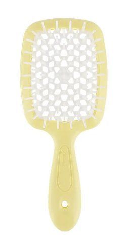 Гребінець для волосся Janeke Superbrush small Жовтий з білим NC000632 фото