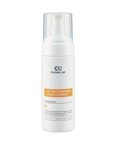 Очищуючий мус для чутливої проблемної шкіри CU SKIN Clean-Up AV Free Purifying Foam Cleanser, 180 мл NC001508 фото