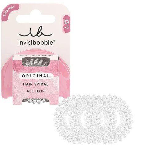 Резинка-браслет для волосся invisibobble ORIGINAL Crystal Clear (нове пакування) NC001867 фото
