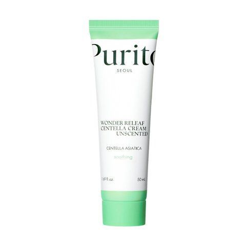 Крем для чутливої шкіри з центеллою без ефірних олій Purito Seoul Wonder Releaf Centella Cream Unscented 50 ml NC002337 фото