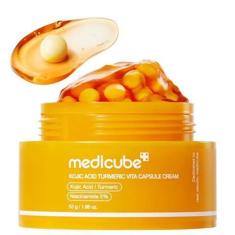 Освітлювальний капсульний крем з койєвою кислотою та куркумою Medicube Kojic Acid Turmeric Vita Capsule Cream, 53 г NC004644 фото