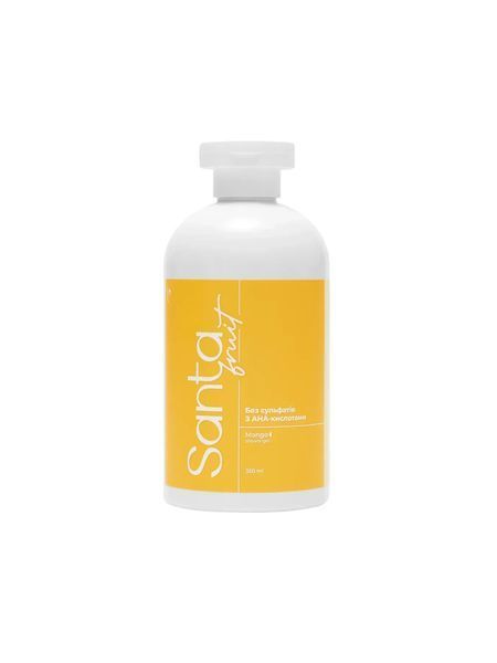Безсульфатний гель для душу для живлення та зволоження шкіри Santa Fruit Shower Gel Mango, 350 мл NC004276 фото Безсульфатний гель для душу для живлення та зволоження шкіри Santa Fruit Shower Gel Mango, 350 мл NC004276 фото