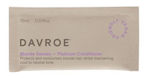 Тонуючий кондиціонер для світлого волосся DAVROE Blonde Senses Platinum Conditioner, 15 мл NC004478 фото