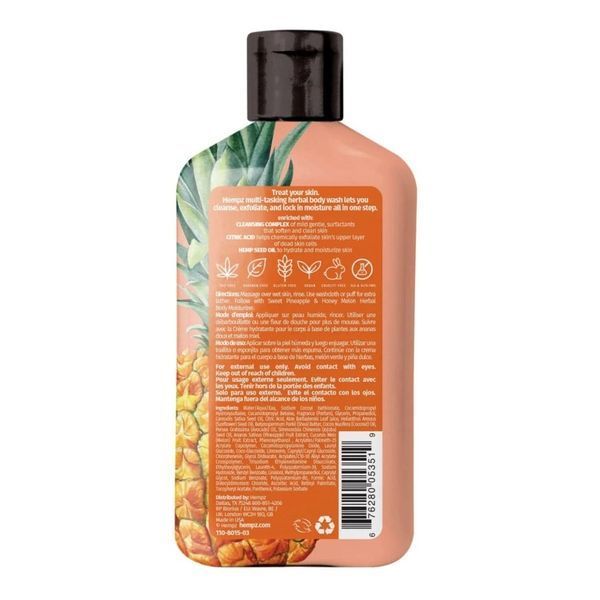 Гель для душу "Солодкий ананас - Медова диня" HEMPZ Sweet Pineapple & Honey Melon Body Wash, 500 мл NC004524 фото