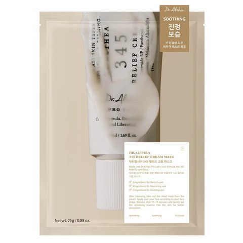 Відновлювальна тканинна маска з кремовою есенцією Dr. Althea 345 Relief Cream Mask, 4 шт NC004163 фото