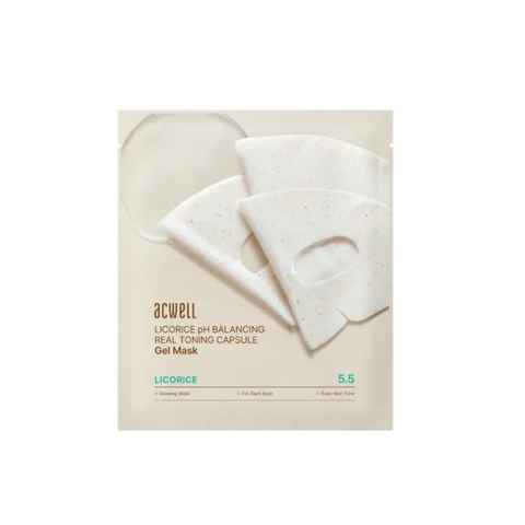 Гідрогелева капсульна маска ACWELL Licorice pH Balancing Real Toning Capsule Mask Sheet, 1 шт NC004400 фото