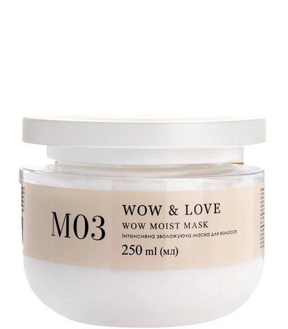 Інтенсивна зволожуюча маска для волосся WOW & LOVE M03 Wow Moist Mask, 250 мл NC004438 фото