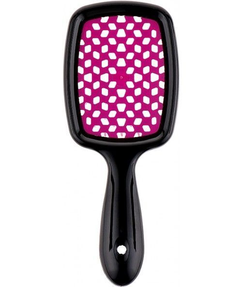 Гребінець для волосся Janeke Superbrush small Чорний з фіолетовим NC000635 фото