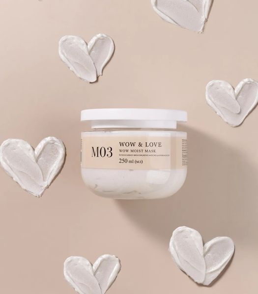 Інтенсивна зволожуюча маска для волосся WOW & LOVE M03 Wow Moist Mask, 250 мл NC004438 фото