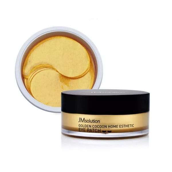 Гідрогелеві патчі з протеїнами золотого шовкопряда JMsolution Golden Cocoon Home Esthetic Eye Patch 60шт NC002351 фото