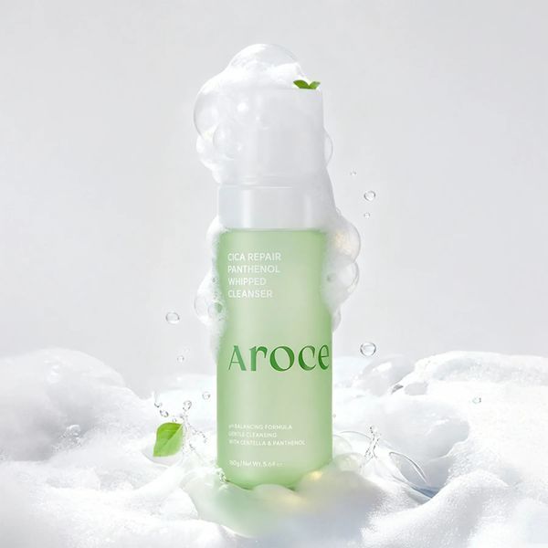 Пінка для вмивання з центелою та пантенолом Arocell Cica Repair Panthenol Whipped Cleanser, 160 г NC004525 фото