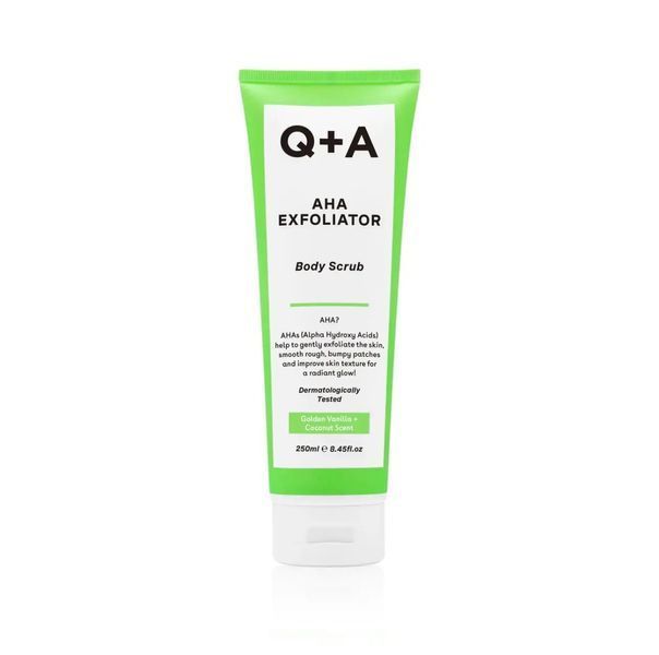Скраб для тіла з AHA-кислотами Q+A AHA Exfoliator Body Scrub, 250 ml NC001488 фото Скраб для тіла з AHA-кислотами Q+A AHA Exfoliator Body Scrub, 250 ml NC001488 фото