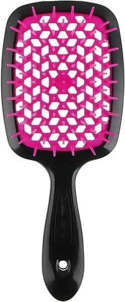 Гребінець для волосся Janeke Superbrush small Чорний з рожевим NC000636 фото