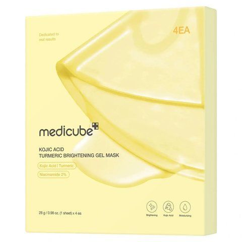 Освітлювальна гідрогелева маска з койєвою кислотою та куркумою Medicube Kojic Acid Turmeric Brightening Gel Mask, 4 шт NC004647 фото