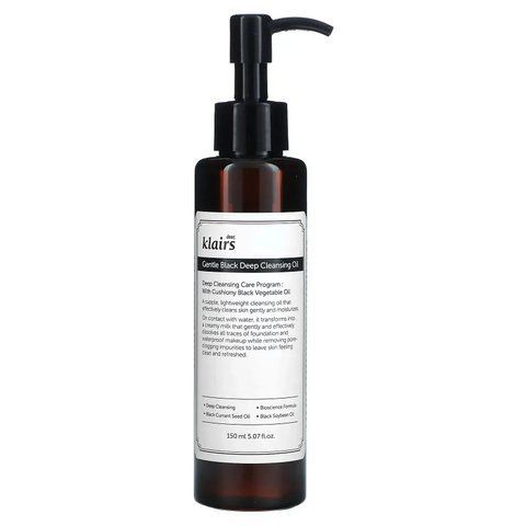 Гідрофільна олія для глибокого очищення DEAR, KLAIRS Gentle Black Deep Cleansing Oil, 150 мл NC004279 фото