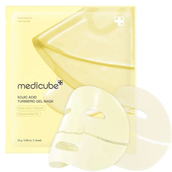 Освітлювальна гідрогелева маска з койєвою кислотою та куркумою Medicube Kojic Acid Turmeric Brightening Gel Mask, 4 шт NC004647 фото