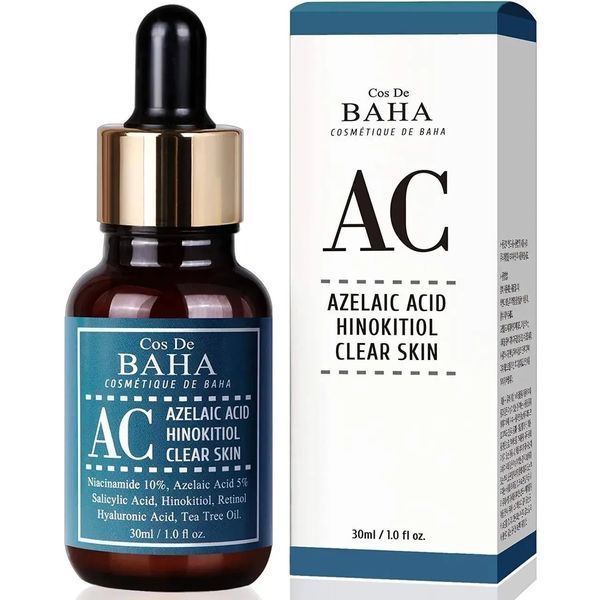 Сироватка з азелаїновою кислотою та хінокітіолом Cos De BAHA Azelaic Acid Hinokitiol Clear Skin, 30 мл NC000438 фото