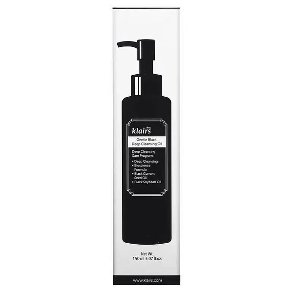 Гідрофільна олія для глибокого очищення DEAR, KLAIRS Gentle Black Deep Cleansing Oil, 150 мл NC004279 фото