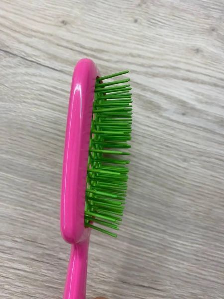 Гребінець для волосся Janeke Superbrush рожевий із зеленим NC000625 фото