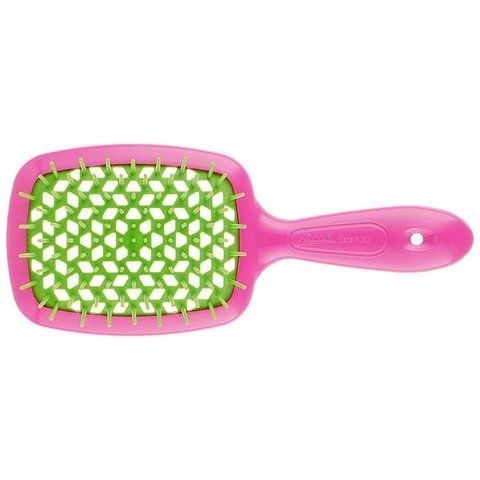 Гребінець для волосся Janeke Superbrush рожевий із зеленим NC000625 фото