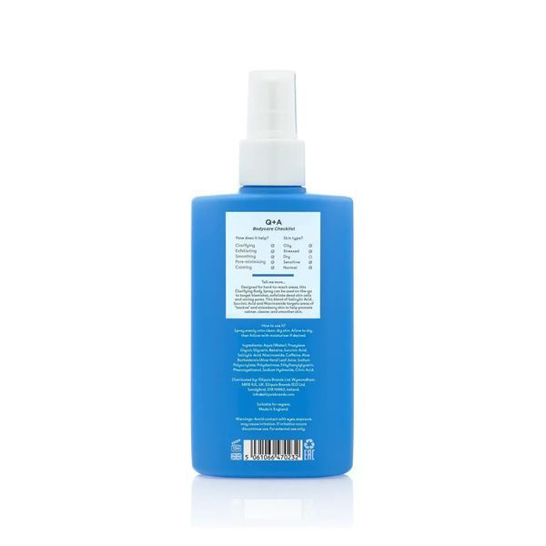 Спрей для тіла з саліциловою кислотою Q+A Salicylic Acid Body Mist, 150 ml NC003864 фото