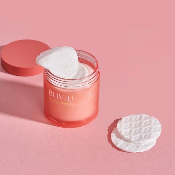 Педи з колагеном BLIV:U Collagen Bouncing Serum Pad 50 pads NC002365 фото