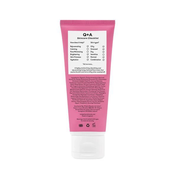 Мультивітамінна маска для обличчя Q+A Vitamin A.C.E. Warming Gel Mask, 75 мл NC000196 фото